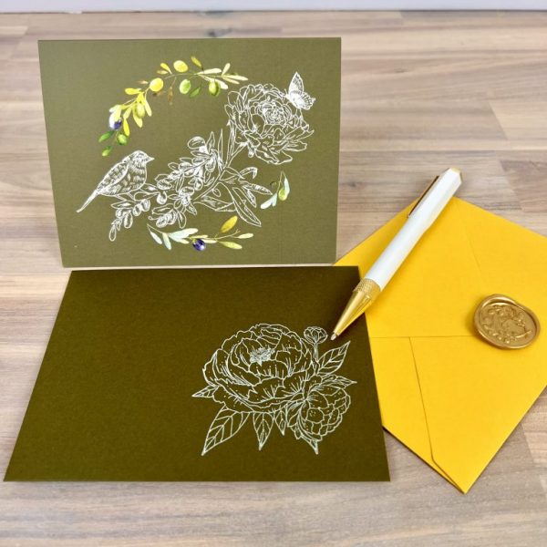 Handwritten Greeting Card With Wax Seal