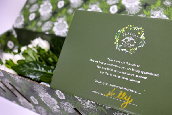 Signature Flower Box With White Roses - Image 3