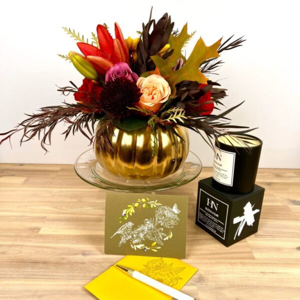 Thanksgiving centerpiece Golden Pumpkin